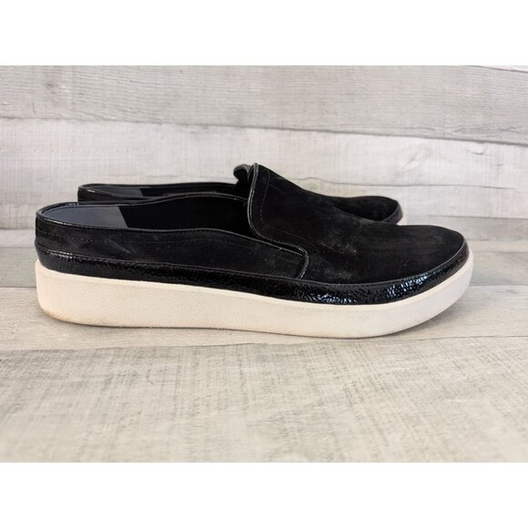 Vionic Womens Effortless Slip-On Suede Shoes Black Size 9.5 Comfortable Casual - Picture 1 of 5